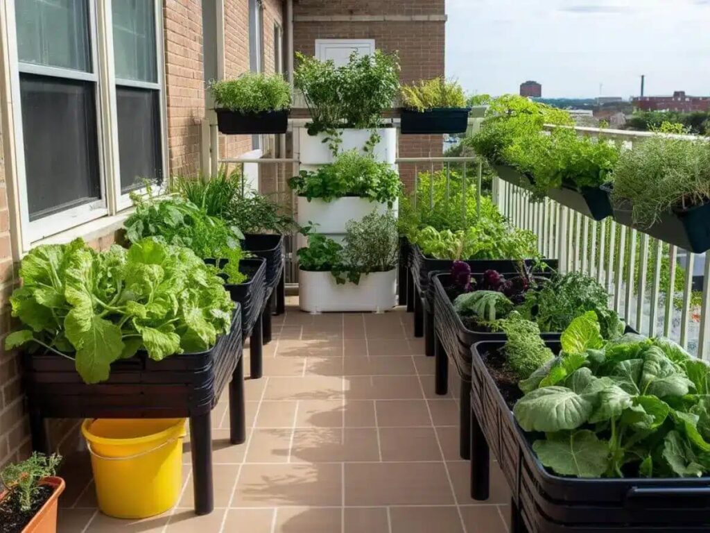 Balcony makeover, vegetables