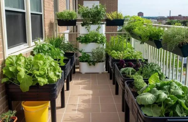 Balcony makeover, vegetables