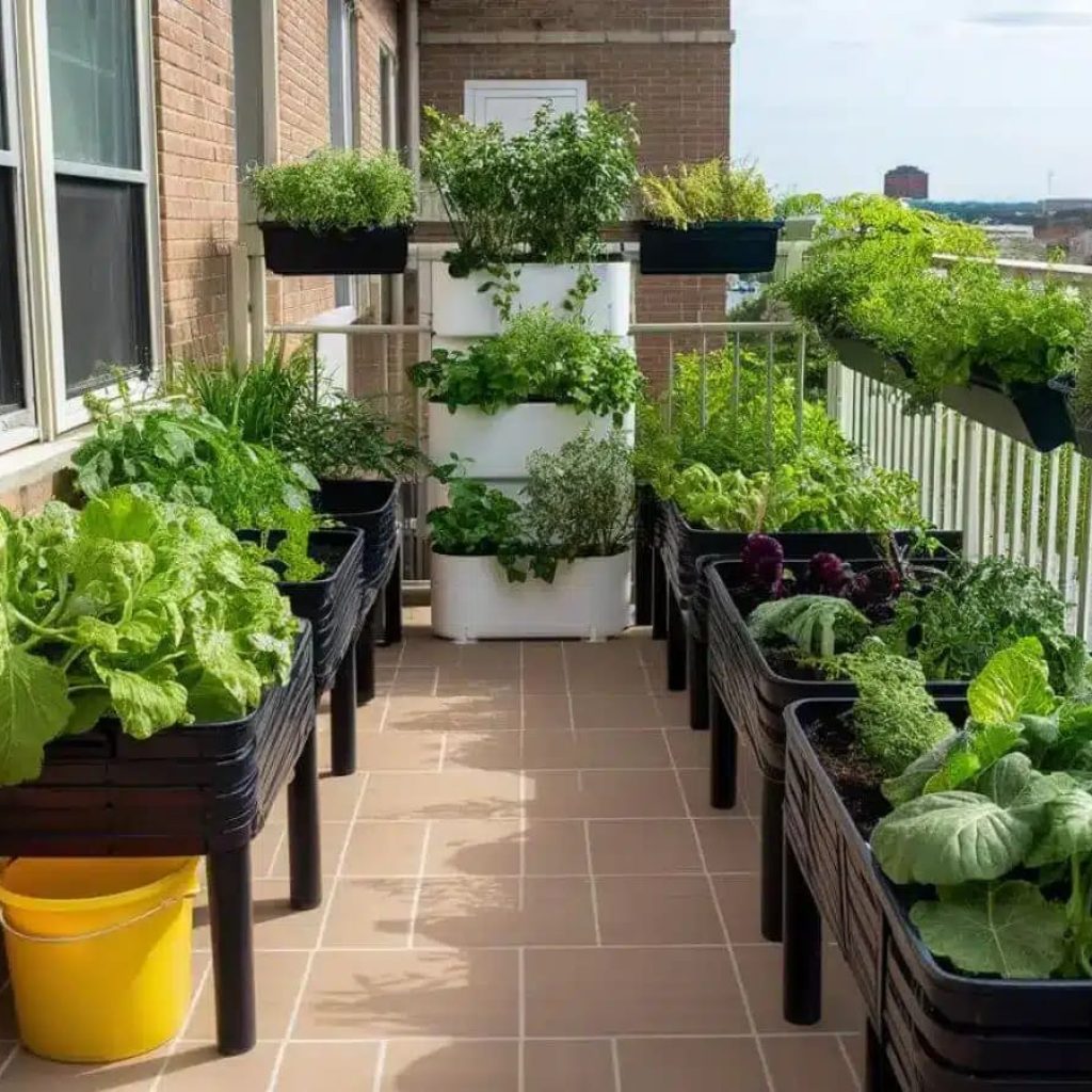Balcony makeover, vegetables
